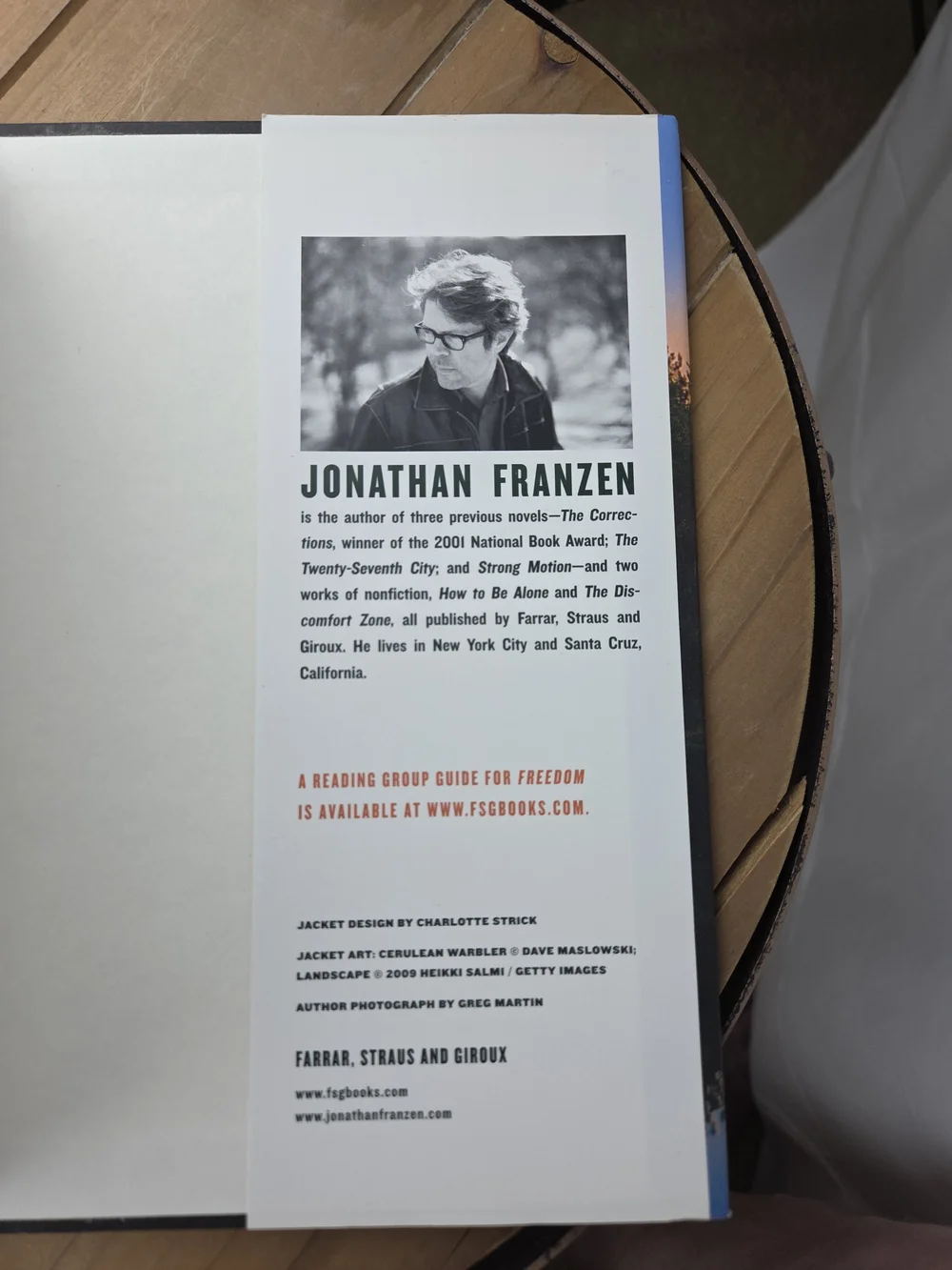 Freedom by Jonathan Franzen - Blue & Orange Hardcover Novel